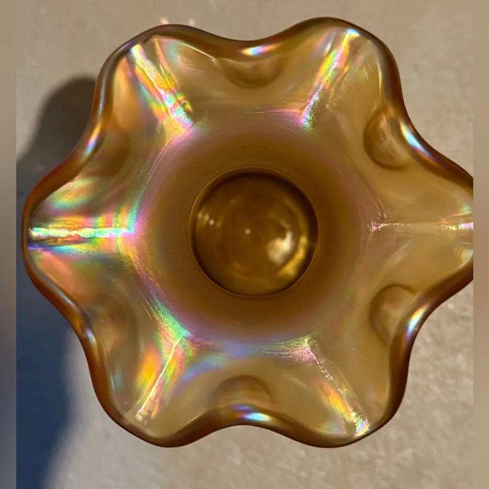 Vintage Fenton Iridescent Gold 